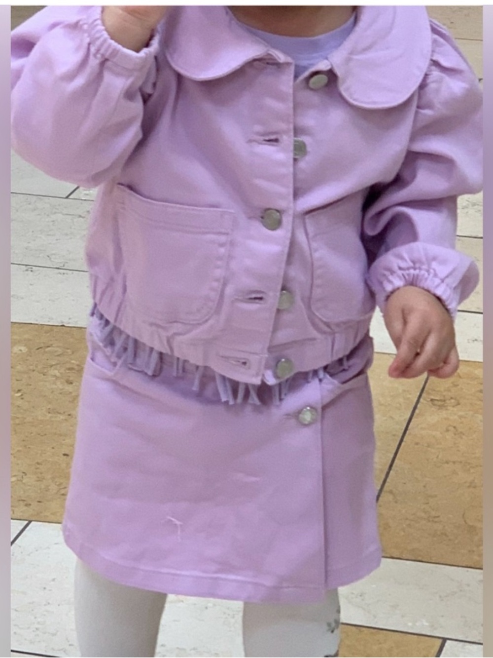 Cute GAP Lilac Girls' Jacket and Skort 3 piece set